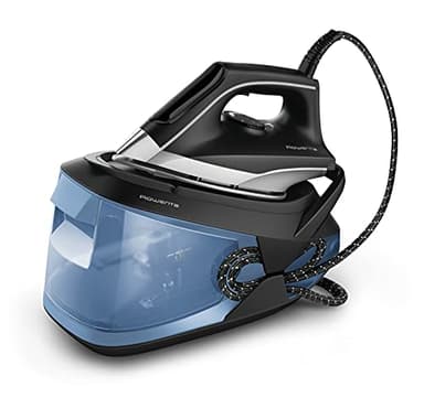 Rowenta VR8321 TurboSteam Ferro da Stiro con Generatore di Vapore, Pressione Fino a 6.5 Bar, 2600W, 1.7 Litri, Colpo Vapore 350 g/min, Ferro da Stiro a Vapore con Piastra in Acciaio Inox, Modalità Eco