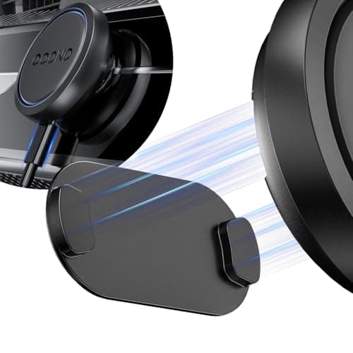 ALAFLY Supporto Magnetico per Auto in Metallo per OOONO CO-Driver NO2, Magnete Integrato in un Unico Pezzo, Cuscinetto Super Adesivo per Cruscotto, Parasole, Superficie Liscia per Tutte le Auto