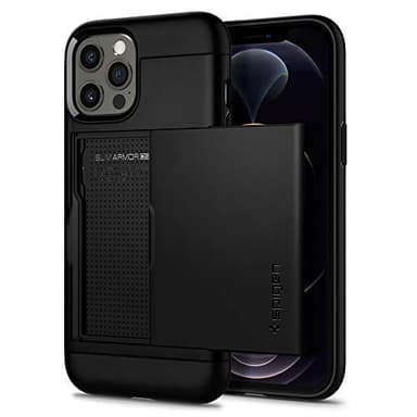 Spigen Cover Slim Armor CS Compatibile con iPhone 12 Compatibile con iPhone 12 Pro - Nero