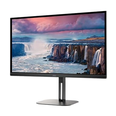 AOC Q27V5N - Monitor QHD da 27 pollici, altoparlanti, altezza regolabile (2560x1440, 75 Hz, DisplayPort, HDMI), colore nero