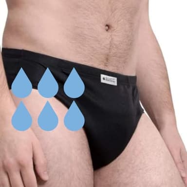 SliPss - Slip per Incontinenza Urinaria - Con Assorbente Intercambiabile - Taglia XXL - Colore Nero - Assorbenza Alta fino a 500 ml -Lavabile e Riutilizzabile -Discreta e Confortevole - 1 Pièce