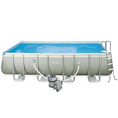 Intex, set piscina vidaXL rettangolare da 549 cm x 274 cm x 132 cm, 28352GN