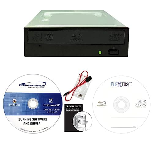 Pioneer BDR-212V 16X Blu-ray DVD CD interno Burner Bundle con 25GB BD-R + Software + Cavo SATA + viti di montaggio