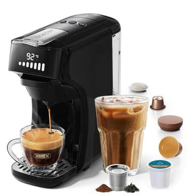 HIBREW H1B – Macchina da caffè programmabile 6 in 1, Hot / Cold Espresso Coffee Maker regolabile con temperatura e volume della tazza