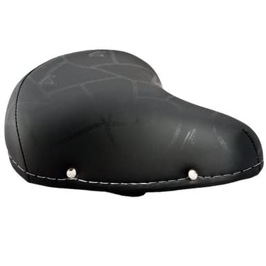 Selle Montegrappa Sella per bicicletta da città in pelle look retrò per bici da città e beachcruiser 07F nero – Made in Italy