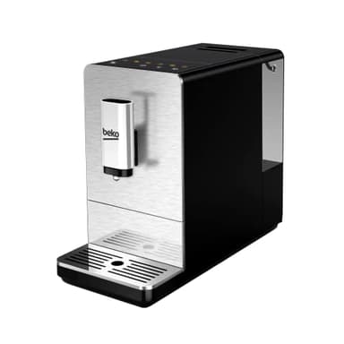 Beko - CEG5301X - Macchina Caffè Espresso Automatica con Macina Caffè Integrato, 1500 mL, 19 bar - Inox, 18,6 x 41 x 32h cm