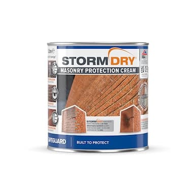 Stormdry crema-gel impermeabilizzante terrazzi - 1 litro - Trattamento anti-pioggia per murature esterne, mattoni, pietra, malta e graniti. Invisibile, traspirante. 25 anni idrorepellente certificata