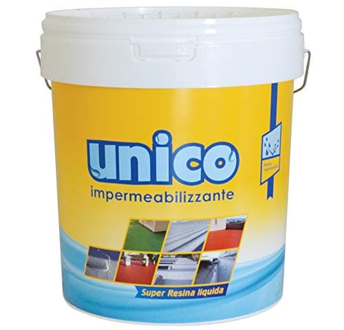 ICOBIT Unico, Super resina liquida impermeabilizzante, Bianco, 5 kg