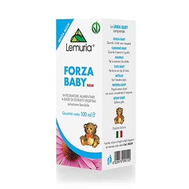 Lemuria - Forza Baby Integratore Alimentare - Supporta le Difese Naturali e il Benessere delle Vie Respiratorie - 100 ml - Made in Italy