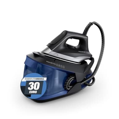 Rowenta VR8315 Powersteam Ferro da Stiro a Vapore con Caldaia Silenziosa, Pressione Fino a 6.2 Bar, 2400 W, 1.7 Litri, con Piastra in Acciaio Inox, Modalità Eco