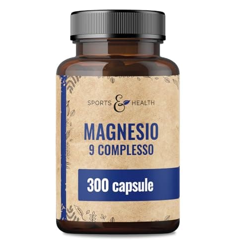 Magnesio Complex Alta Dosi 400mg - [300x Capsule - 9 Composti di Magnesio] – Magnesio Alta Dosi Capsule – Magnesio Completo Vitamina B – Ossido di Magnesio, Bisglicinato-Magnesio Bisglicinato