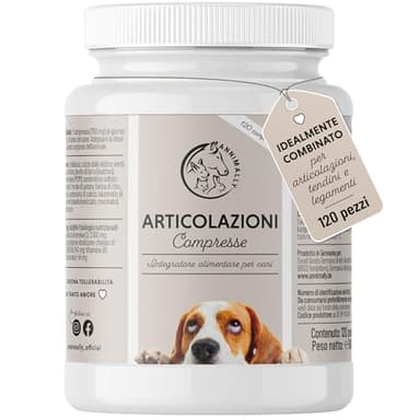 Compresse articolazioni cane con condroitina, glucosamina e artiglio del diavolo-120 pastiglie per il benessere delle articolazioni cane-L'integratori per cani perfetto per il premium joint care cani.