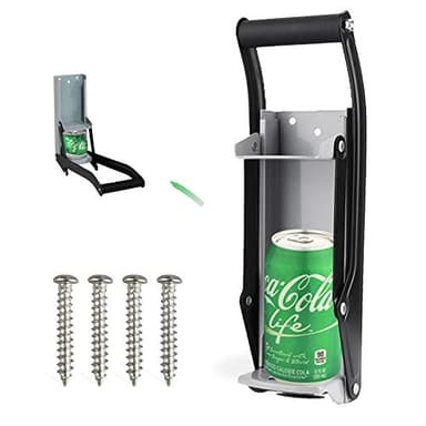 Frantoio per lattine, strumenti di riciclaggio per il riciclaggio di lattine di soda e birra, 2 in 1