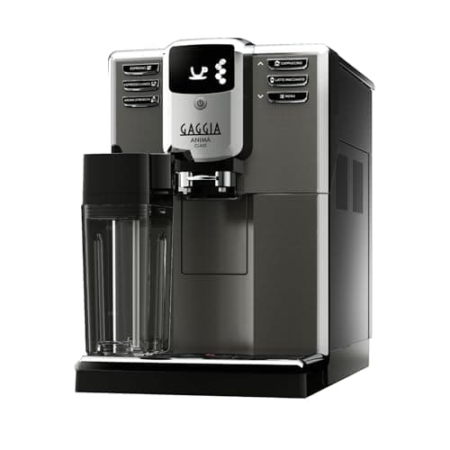 Gaggia RI8759/01 Anima Class - Macchina da Caffè Superautomatica, per Espresso e Cappuccino, Caffè in Grani, Macinacaffè Integrato Con Macine in Ceramica, 1500W, Acciaio, 100% Made in Italy