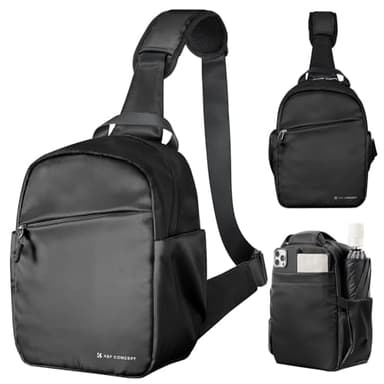 K&F Concept Borsa Fotografica, Zaino compatto di piccole Custodia per Macchine fotografica Reflex Compatta Videocamera impermeabile con tracolla regolabile e allargabile