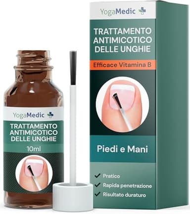 YogaMedic Trattamento Antimicotico Unghie Piedi Extra Forte - Micosi Unghie Piede Stop Rapido e Intensivo, Funghi Piedi Unghia, Clinicamente Testato, Liquido Antifungino per Mani e Piedi, 10 ml