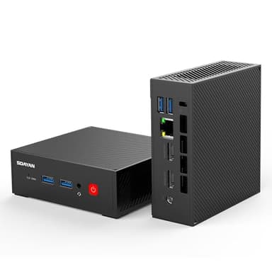 SOAYAN Mini PC N2, Alder Lake-N100 (fino a 3.4 GHz), 16GB DDR4 500GB SSD, Mini Computer Portatile per Ufficio e Casa, 4K UHD, WiFi 6, BT5.2, 2xHD, Design Compatto e Silenzioso