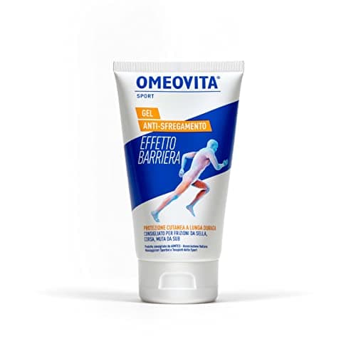 OMEOVITA SPORT - GEL ANTISFREGAMENTO | Gel Con Effetto Barriera Protettiva Per la Pelle, Riduce Irritazione da Frizione Degli Indumenti, Protezione a Lunga Durata, Resistente a Acqua e Sudore, 150 ml
