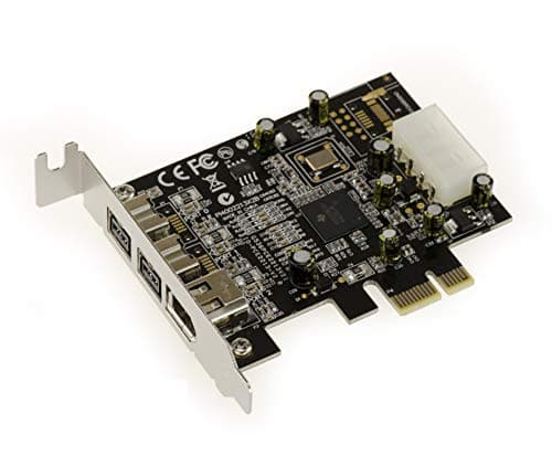 KALEA-INFORMATIQUE Scheda controller PCI Express LOW PROFILE Firewire 800 e 400 IEEE1394A e IEEE1394B (PCIe x1) - 2+1 uscite con chipset TI XIO2213BZAY