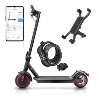 8,5" Monopattino elettrico pieghevole in lega di alluminio Connettività App legale per strada inclusa funzione di blocco Carico, 30Km di Autonomia, Batteria 387 Wh, Carico Massimo 120KG