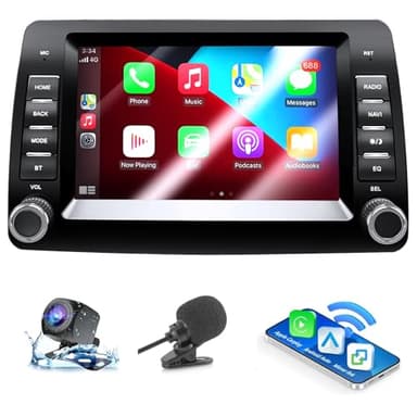 ANKEWAY Autoradio per Fiat Panda 169 (2003-2012) con Android Auto e CarPlay Wireless, RDS Car Radio Android Stereo[2G+32G] con Telecamera Retromarcia/Mic/CANbus BOX/Porta USB/App Store