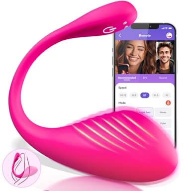 Vibratoreper Donna Professionale con APP, Vibratore Sex Toys con 9 Modalità di Vibrazione, Dildo Vibratore Clitoride Sexytoysys Donna, Dildo Anale Vibratori per Coppia Sex Toy