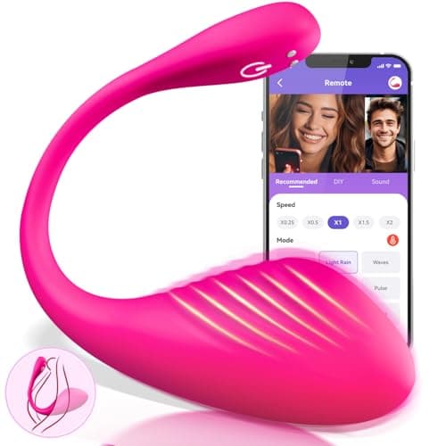 Vibratoreper Donna Professionale con APP, Vibratore Sex Toys con 9 Modalità di Vibrazione, Dildo Vibratore Clitoride Sexytoysys Donna, Dildo Anale Vibratori per Coppia Sex Toy