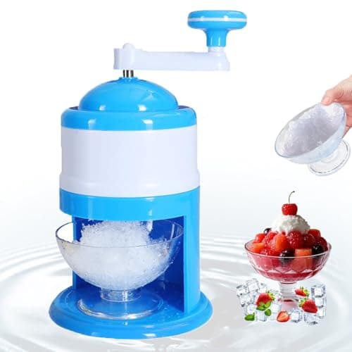Shyllin Tritaghiaccio,Ice Slush Machine，Macchina per Rasoio per Ghiaccio Con Neve，Slush Machine，Ottimo per Frullati e Ghiaccio Tritato - Senza BPA (Blu)