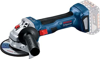 Bosch Professional 18V System Smerigliatrice Ang. a Batteria Gws 18V-7 (Ø Disco 115 Mm, Cuffia di Prot.,Impug. Suppl.,Flangia di Mont.,Dado di Serr. senza Batt. e Caricabatt)
