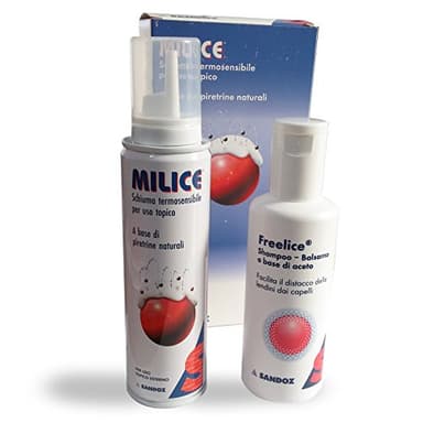 Shampoo Balsamo per i Pidocchi Freelice Milice a Base di Aceto Schiuma + Pettine - Area Shopping - 230 ml