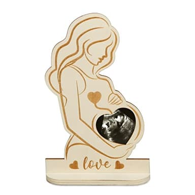 SUNYOK Cornice In Legno Per Immagine Ad Ultrasuoni Bambino Per Donne Incinta Idea Regalo Mamma Festa Per Future Mamme Baby Shower