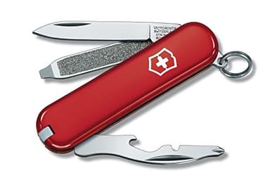 Victorinox, Rally, Coltellino Svizzero, Originale, Multiuso, Campeggio, 9 Funzioni, Lama, piccola, Spelafili