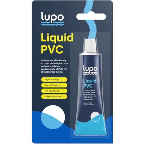 Lupo Kit di riparazione resistente all'acqua in PVC liquido resistente per piscina, vasca idromassaggio, barche, tende, tessuti in gomma, gonfiabili (30 ml)