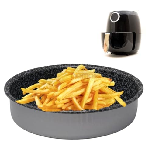 NAMAI - Teglia per Friggitrice ad Aria,18 CM, Alluminio Antiaderente, Adatta alla Lavastoviglie, Tortiera 18 CM, Made In Italy (18cm)