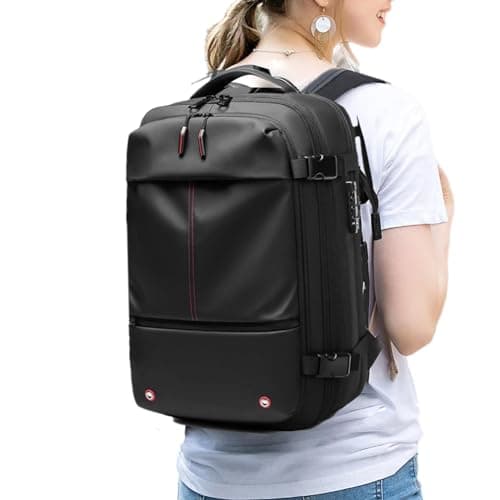 Arrovarp Zaino sottovuoto, zaino sottovuoto da viaggio,Zaino con blocco password Airpack 60L espandibile -, imballaggio sottovuoto in tessuto Oxford impermeabile per viaggi di lavoro,