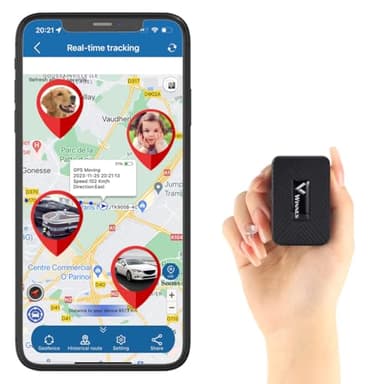 Mini Localizzatore GPS Portatile Micro GPS Tracker per auto,Winnes TK913 APP Senza Abbonamento Tracking in Tempo Reale Geofence Alarm,Impermeabile con Magnete per Personale,Bambini,Bagaglio,Moto