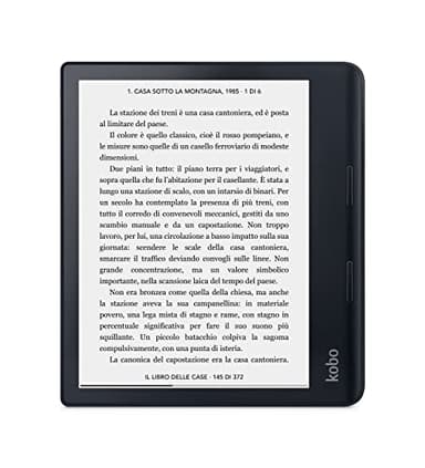 Kobo Sage | eReader | Touchscreen antiriflesso 8" HD | Impermeabile | Luminosità e temperatura colore regolabili | Riduzione luce blu | Bluetooth | WiFi | 32 GB | Tecnologia Carta E Ink