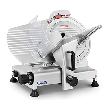 Royal Catering - RCAM 300PRO - Affettatrice - da 0 a 15 mm - 280 W - Ø 30 cm - Dispositivo di affilatura - PRO Serie - Spedizione gratuita