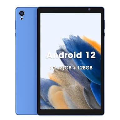 WeTapble Android 12 OS Tablet 10 inch Tablets, 4(2+2) + 128GB Memory, Dual Camera Android Tablets, 1280x800 IPS Display Tablets, Quad-Core Processor, 6000 Mah Battery Bluetooth WiFi (Dark Blue)