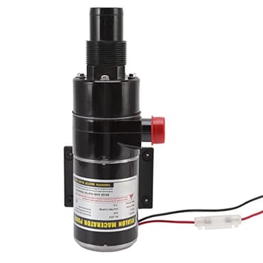 Pilipane Pompa Trituratrice Efficiente per WC Camper, Kit Pompa Acque Reflue Multiprotezione, Pompa Portatile per Acque Reflue(24 V)