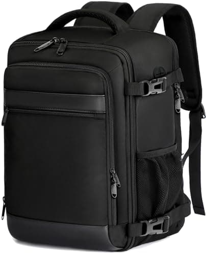 KLOSTAIN Zaino Ryanair 40x20x25 Zaino da Viaggio Aereo Bagaglio a Mano 20L Borsa da Cabina Zaino per Uomo e Donna da Lavoro Viaggio e Trekking Scuola,14 Pollici Zaino Porta PC Dayback Nero