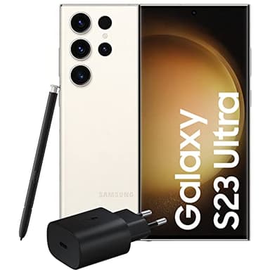 Samsung Galaxy S23 Ultra, Caricatore incluso, Smartphone Android, Display 6.8'' Dynamic AMOLED 2X, Fotocamera 200MP, RAM 12GB, 512 GB, 5.000 mAh, Cream [Versione italiana]