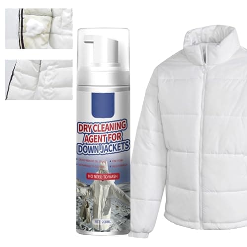 Spray Lavaggio a Secco Vestiti,Spray Lavaggio a Secco 200ml,Spray Detergente Senza Risciacquo,Smacchiatore per Lavaggio a Secco,Leave-in Laundry Foam Cleaners,Dry Cleaning Agent,per Stoffa,Piumino