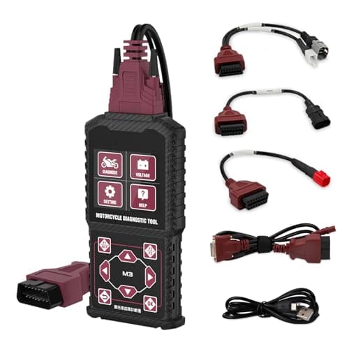 M3-C moto diagnostica moto lettore di codici Scanner moto strumento diagnostico con prova di tensione Test rapido per SU*ZUKI EU*ROV VE*SPA OBDII