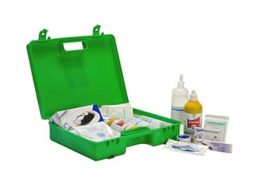 Cassetta Medica Pronto Soccorso Conforme DM388/DL81 ALLEGATO 1 per Aziende con più di 3 dipendenti e Privati - Con Prodotti Professionali - Kit Completo - Made in Italy