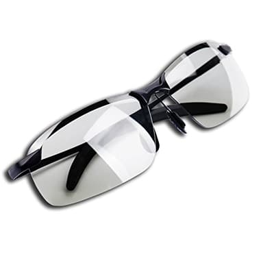 YIMI Occhiali Da Sole Polarizzati Fotocromatici Al-Mg Metallo Cornice Ultra Leggero per Uomo e Donna Protezione 100% UVA UVB Rectangular All'aperto Sportivi Ciclismo Occhiali Guida Pesca Biking Golf