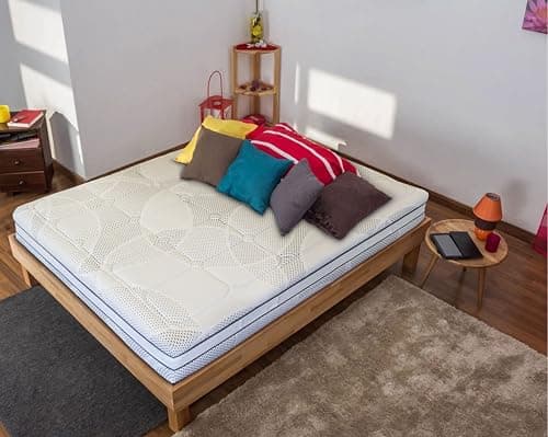 Flexinn Materasso in Memory foam con 1600 Molle insacchettate indipendenti e Memory Gel. Altezza: 25 cm, rigidità 8 su 10. Sfoderabile. Dispositivo Medico Classe I (160x190)