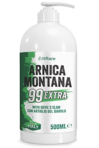ItRare [XXL] Arnica Montana Extra 99-500ml Arnica per Cavalli uso umano - - Pomata con Artiglio del Diavolo - Muscolare Gel Forte Dispenser
