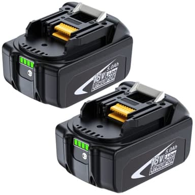 Ricambio per Makita 18V 5.0Ah, Ricambio Makita 18 Volt BL1860B batterie BL1820B 1830B 1840B 1850B, Compatibile con Strumenti Makita 18V Adatto a Caricabatterie Originale Makita 18V