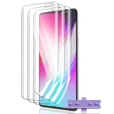 Teenrpov Pellicola Protettiva per Samsung Galaxy S10 5G, 3 Pezzi in TPU Pellicola [Non Vetro Temperato], Ultra-Clear, Trasparente